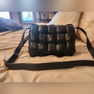 Bottega Veneta Black Padded Cassete Bag